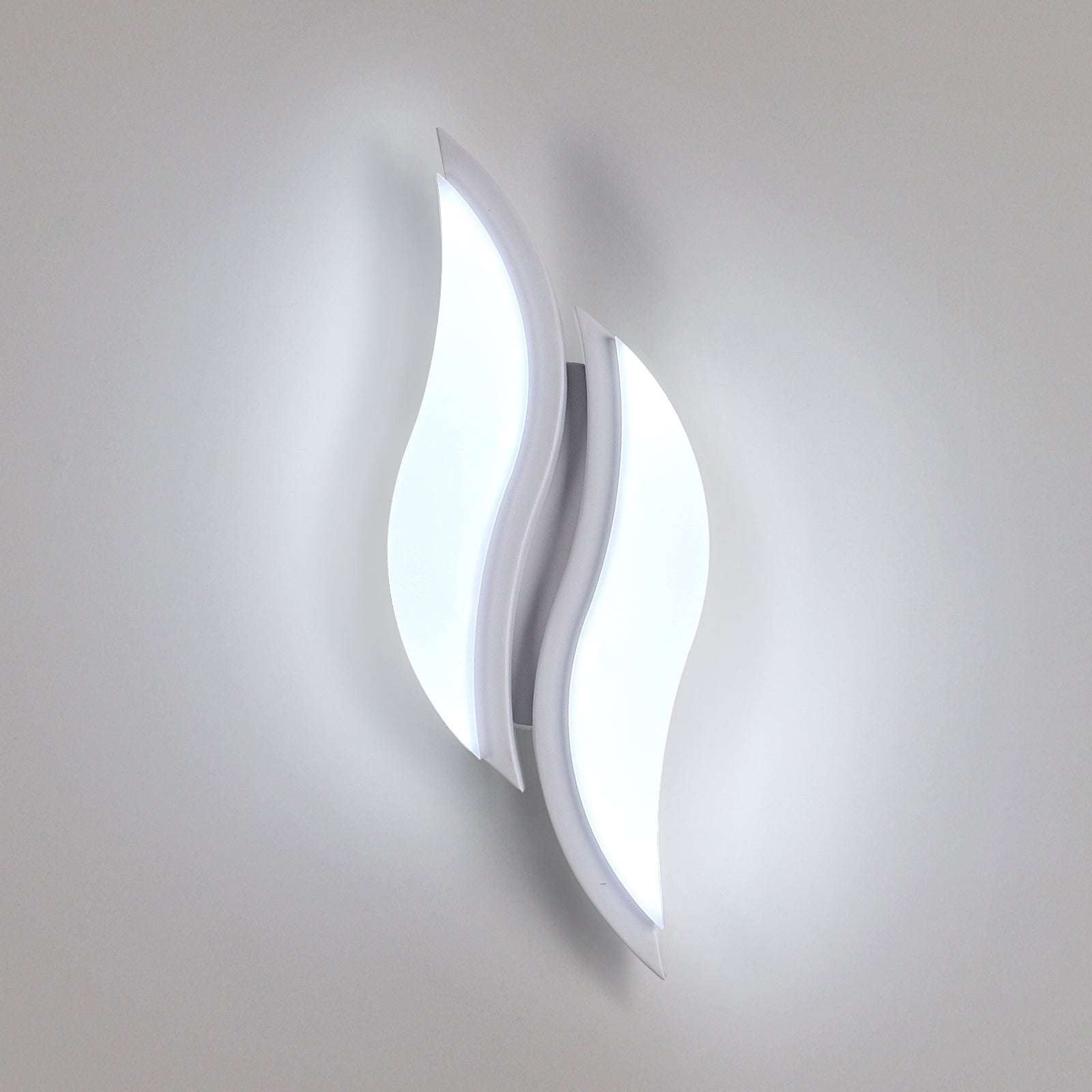 Wall Light - White Acrylic Frame, White Light