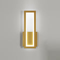 Wandleuchte – Goldener Acrylrahmen, weißes Licht