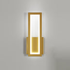 Wandleuchte – Goldener Acrylrahmen, weißes Licht
