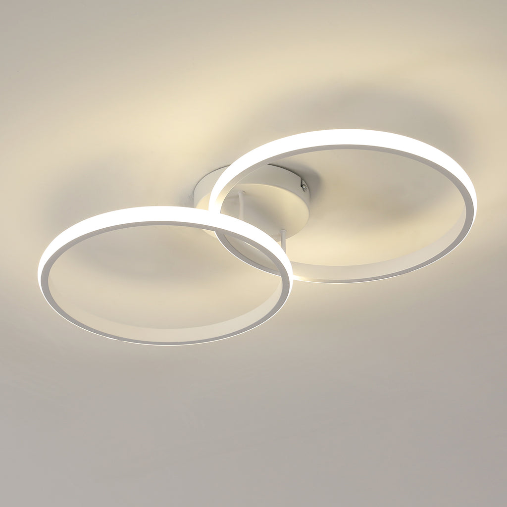 Ceiling Light - White Aluminium Frame, Natural Light