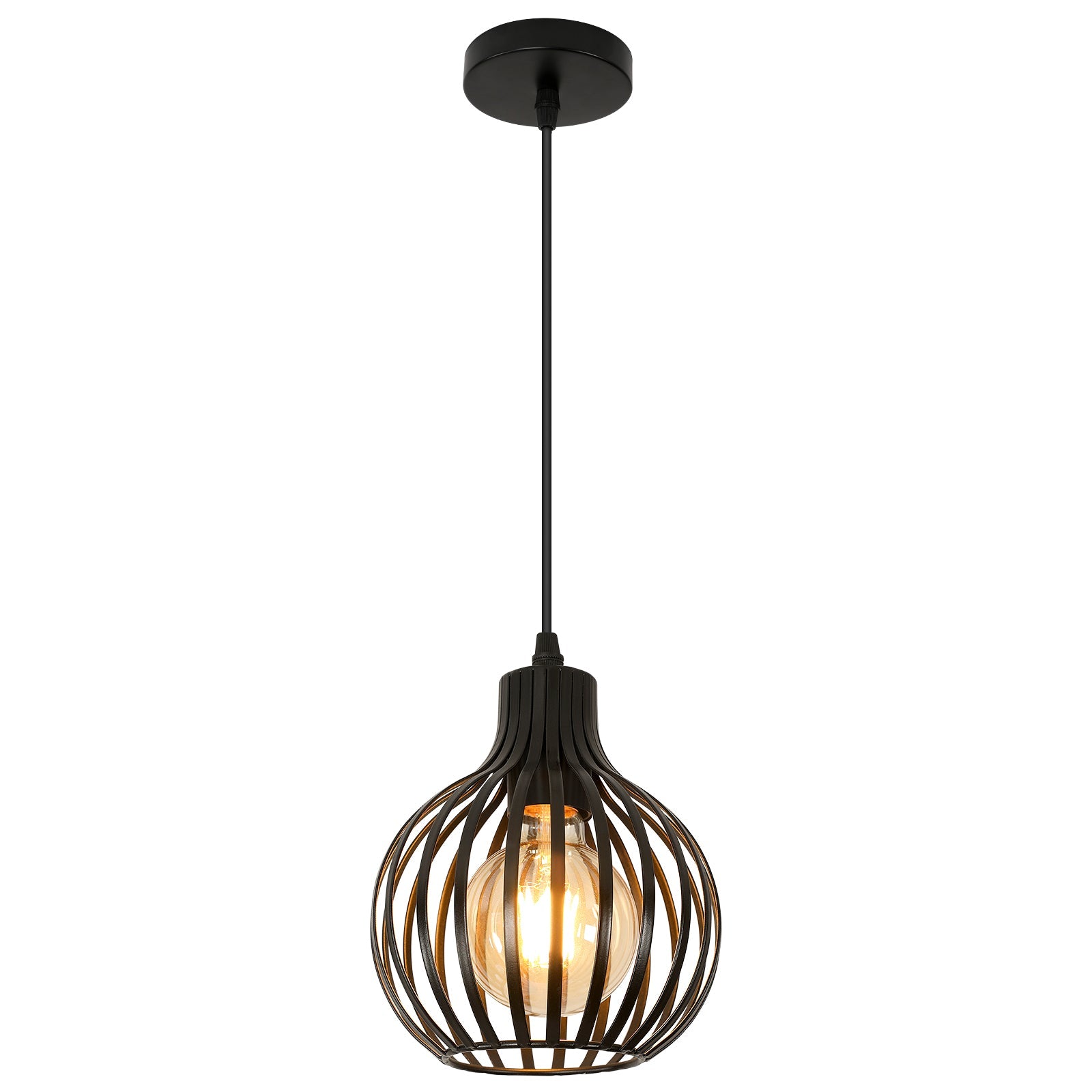 Chandeliers - Black Metal Frame