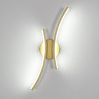 Wall Light - Gold Aluminium Frame, White Light