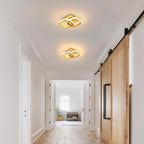 Ceiling Light - Gold Aluminium Frame, Warm Light