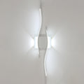 Applique da Parete - Struttura in Alluminio Bianco, Luce Bianca