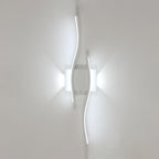 Applique da Parete - Struttura in Alluminio Bianco, Luce Bianca