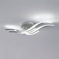 Plafoniera - Struttura in alluminio color argento, luce bianca