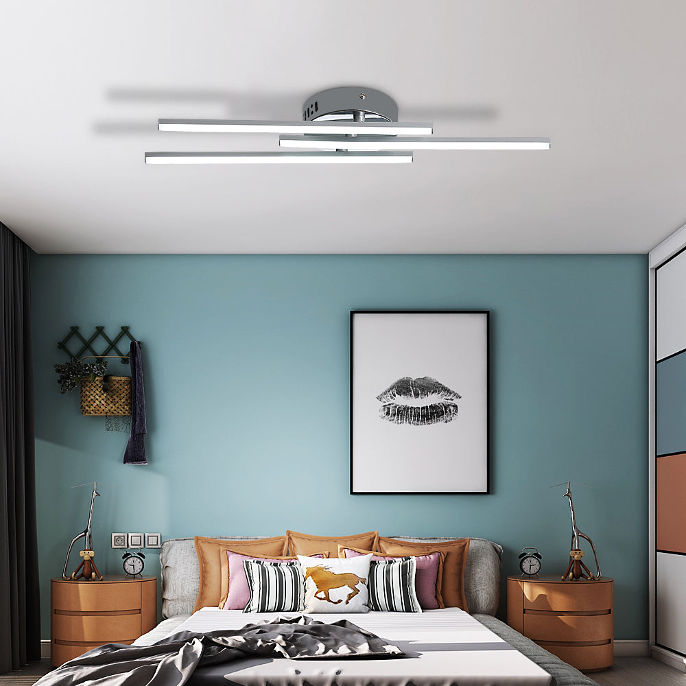 Comely Plafonnier LED, Lampe de Plafond Design Curvé Moderne, 18W 1700LM Luminaire Plafonnier LED pour Salon Chambre Couloir Cuisine Balcon Bureau
