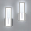 Lampada da parete - Struttura in acrilico bianco, luce bianca