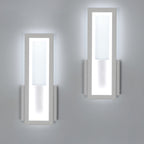 Lampada da parete - Struttura in acrilico bianco, luce bianca