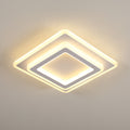 Ceiling Light - White Acrylic Frame, Warm Light