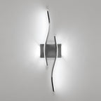 Wandleuchte - Rahmen aus verchromtem Aluminium, weißes Licht