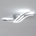 Ceiling Light - Silver Aluminium Frame, White Light
