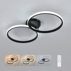 Ceiling Light - Black Aluminium Frame, Tunable and Dimmable