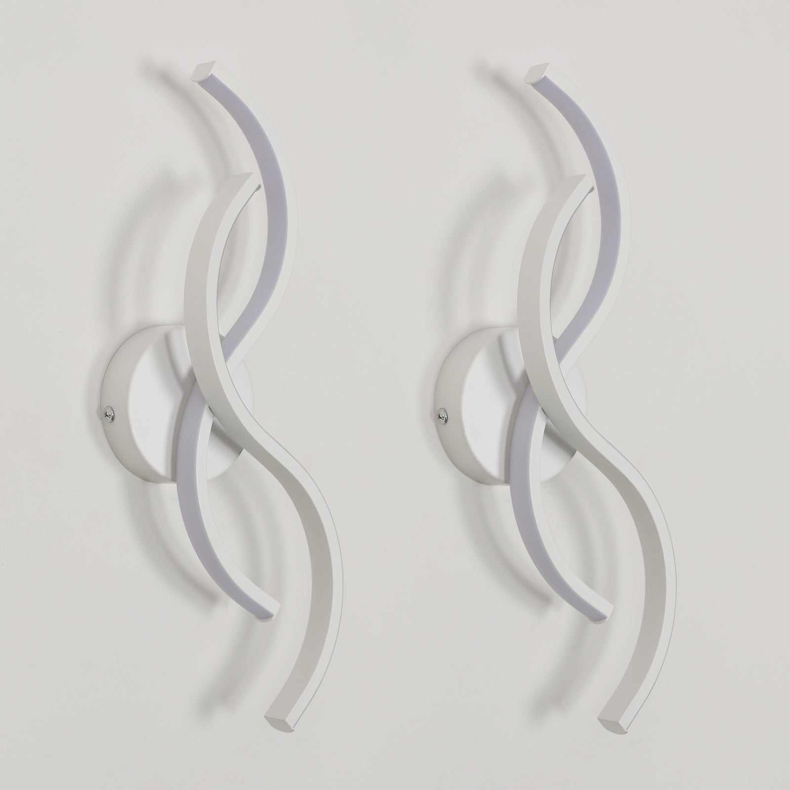 Wall Light - White Aluminium Frame, White Light