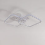 Ceiling Light - White Aluminium Frame, Warm Light