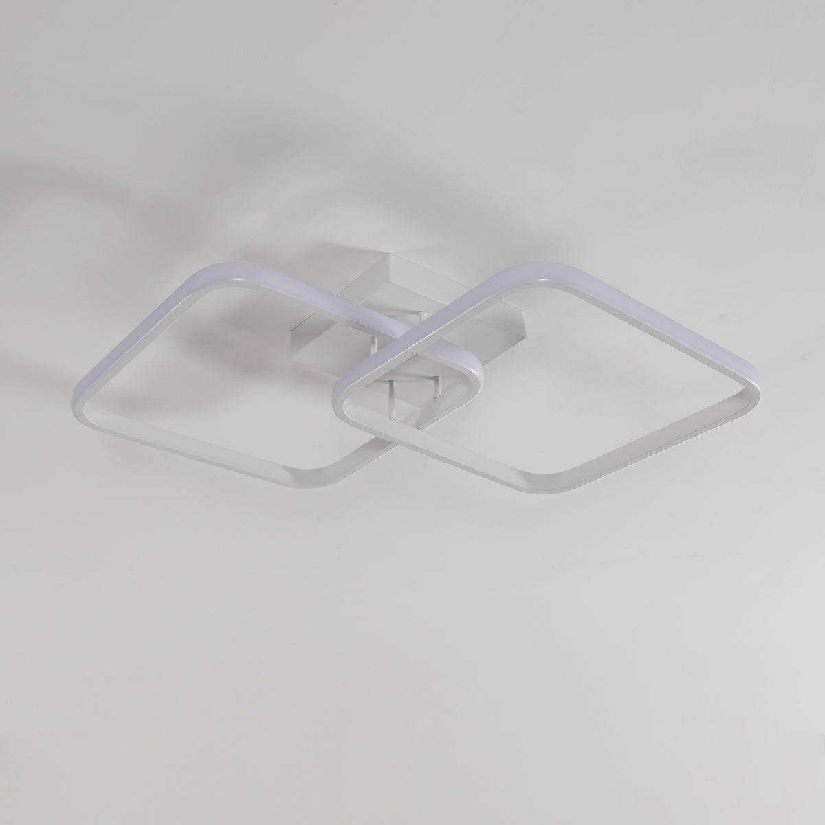 Ceiling Light - White Aluminium Frame, Warm Light