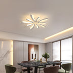 Comely Plafonnier LED Moderne, 50W 5625LM Lampe de Plafond, Lumière Chaude 3000K Luminaire en Acrylique pour Salon, Chambre à Coucher, 72cm
