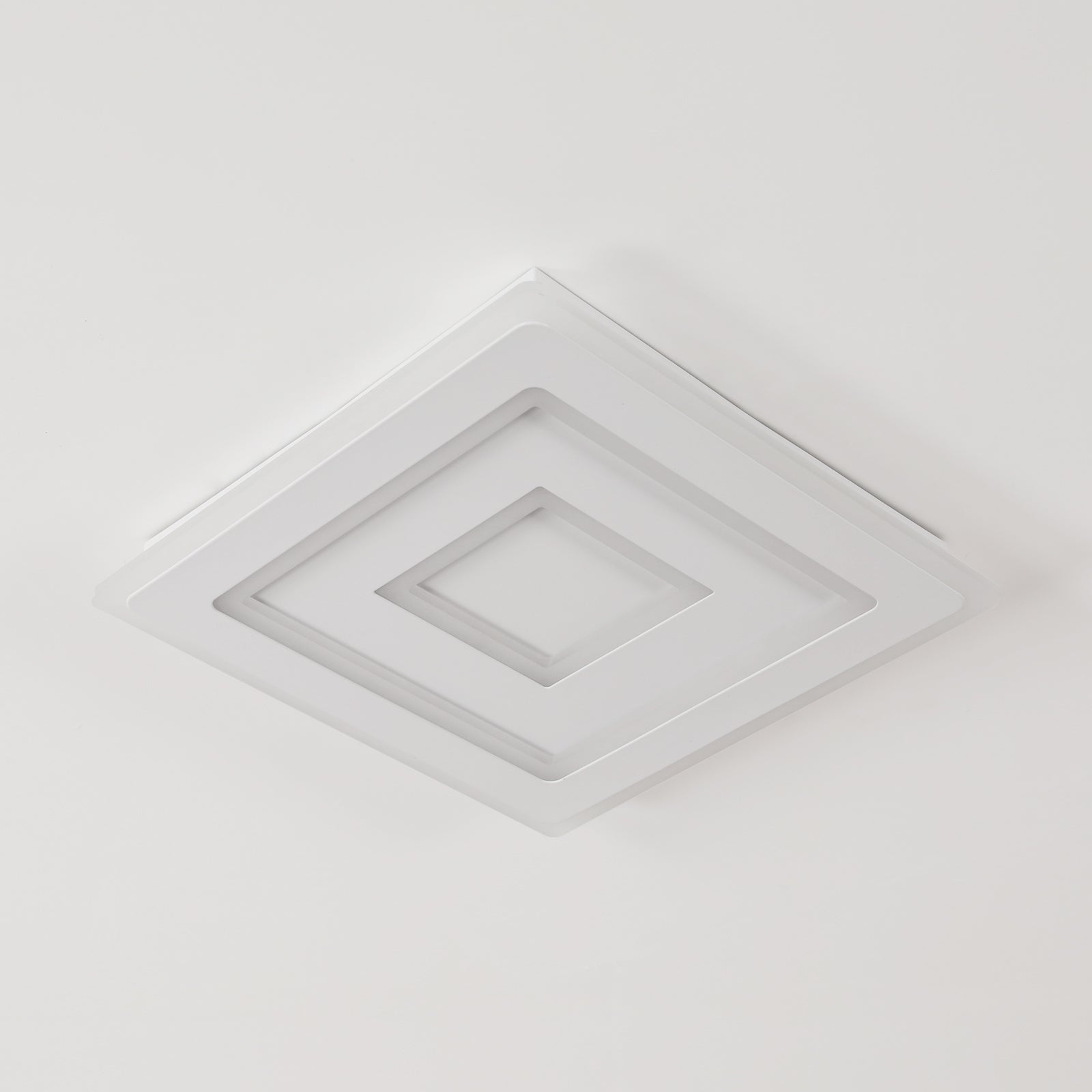 Comely Plafonnier LED Carré Moderne, 52W 5850LM Lampe de Plafond LED, Acrylique Luminaire Plafonnier Intérieur Blanc pour Chambre à Coucher, Salon, Couloir, Lumière Blanche 6500K, 40cm