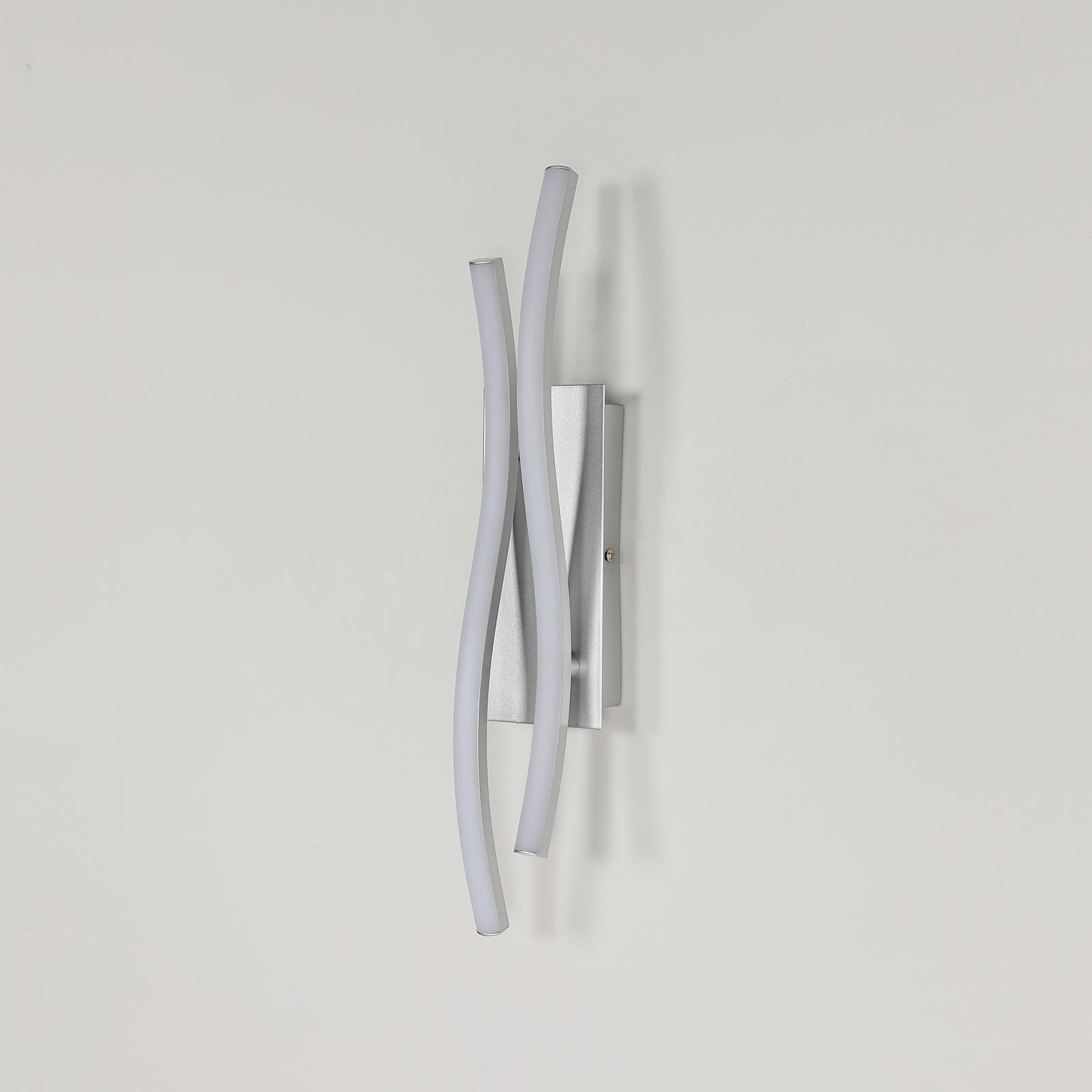 Wall Light - Silver Aluminium Frame, White Light