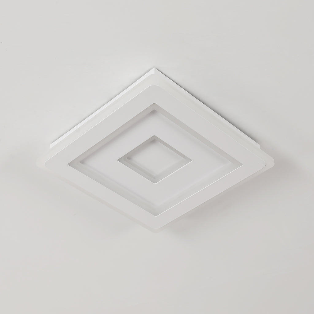 Comely Plafonnier LED Carré Moderne, 36W 28cm Lampe de Plafond LED, Blanc Luminaire Plafonnier Intérieur pour Chambre à Coucher, Salon, Couloir, Lumière Blanche Froide 6500K