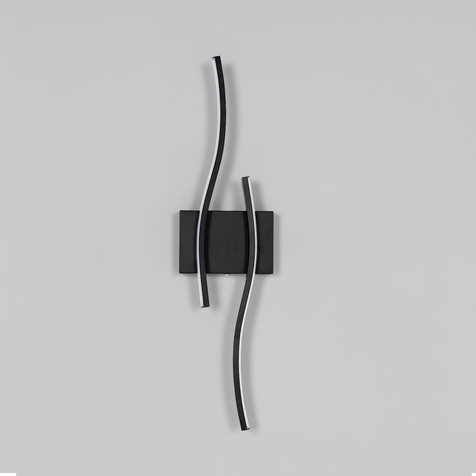 Wall Light - Black Aluminium Frame, White Light