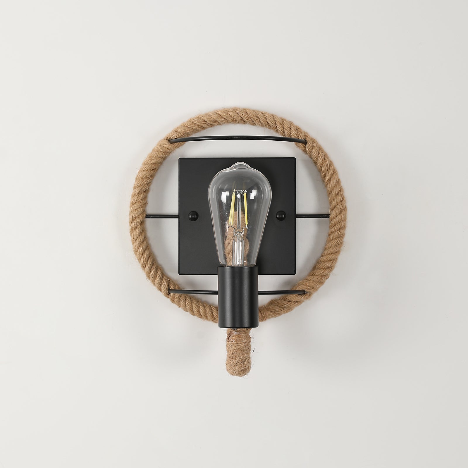 Wall Light - Black Metal Frame