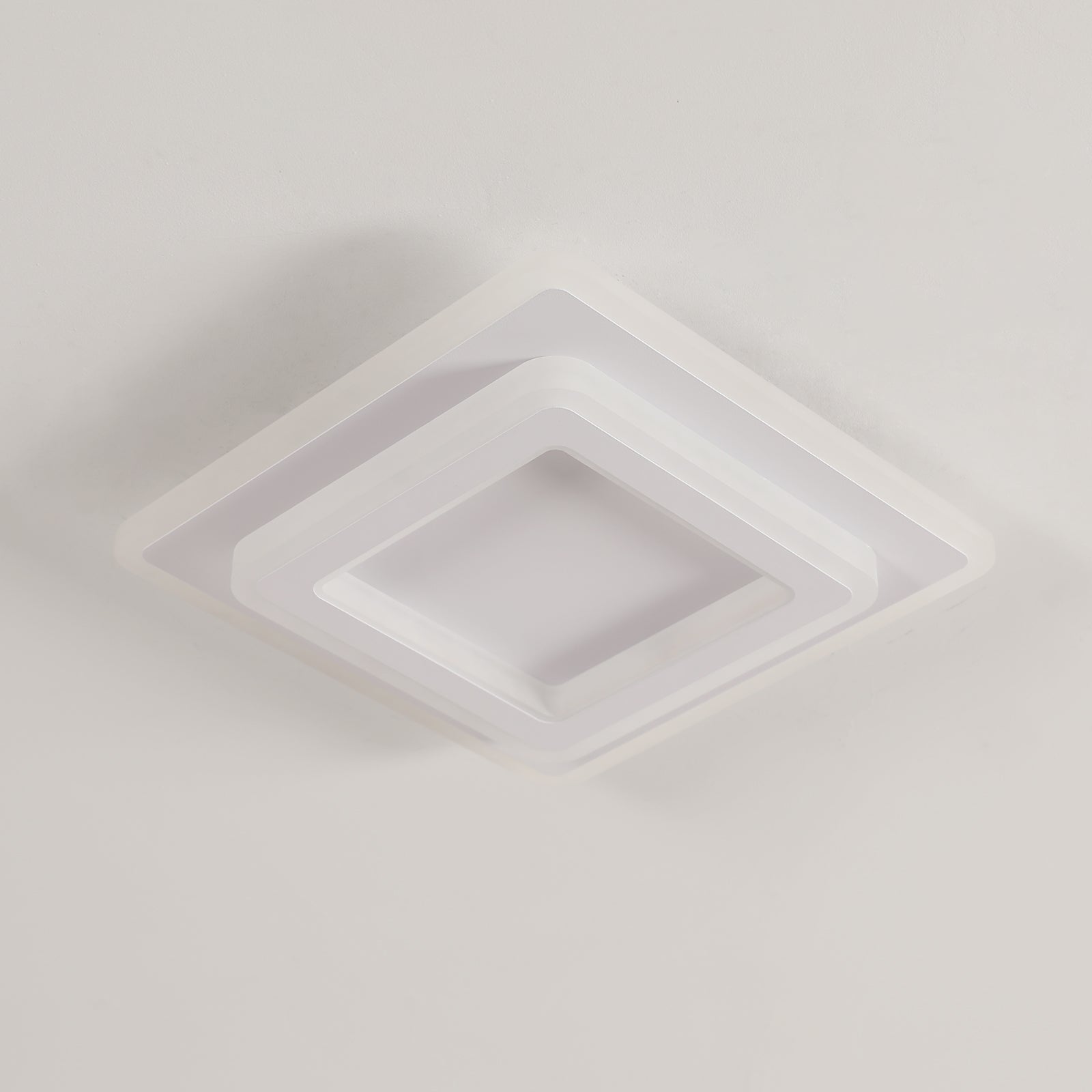 Ceiling Light - White Acrylic Frame, White Light