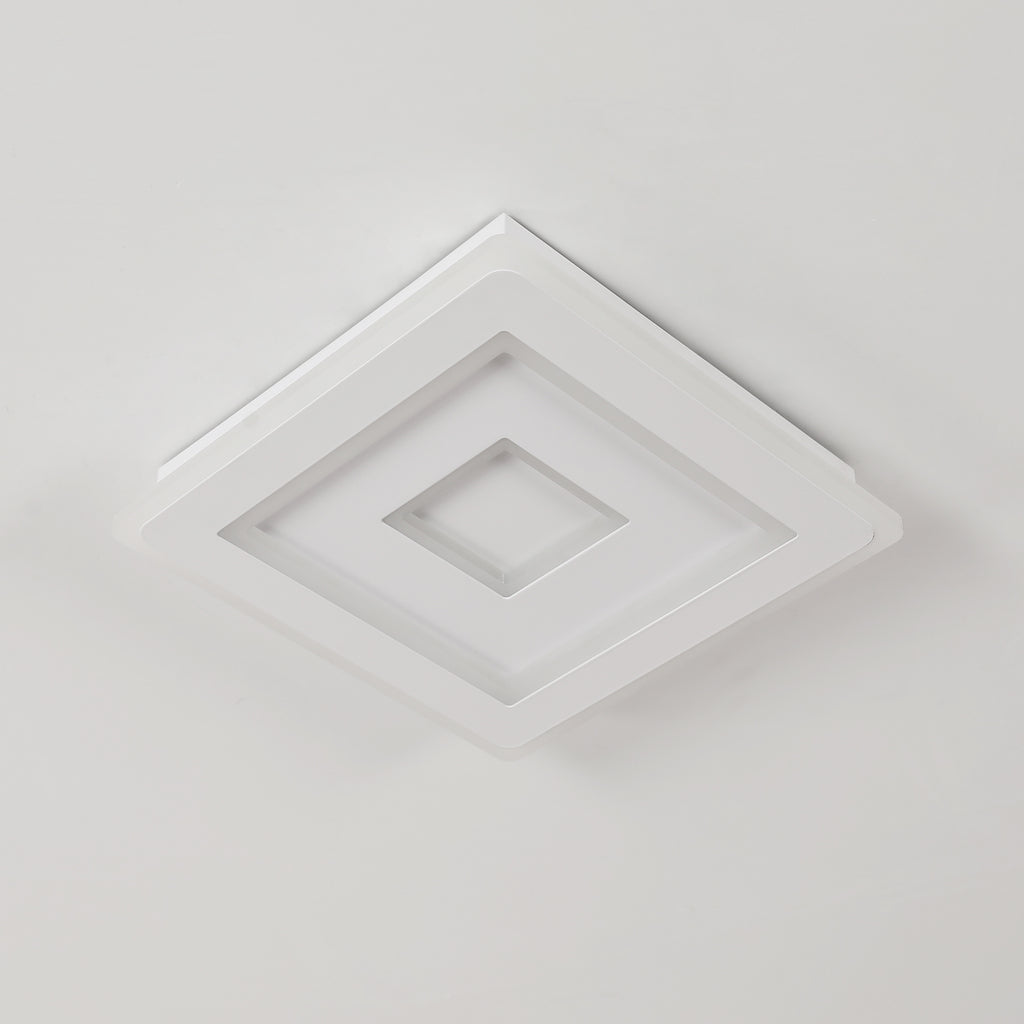 Ceiling Light - White Acrylic Frame, White Light