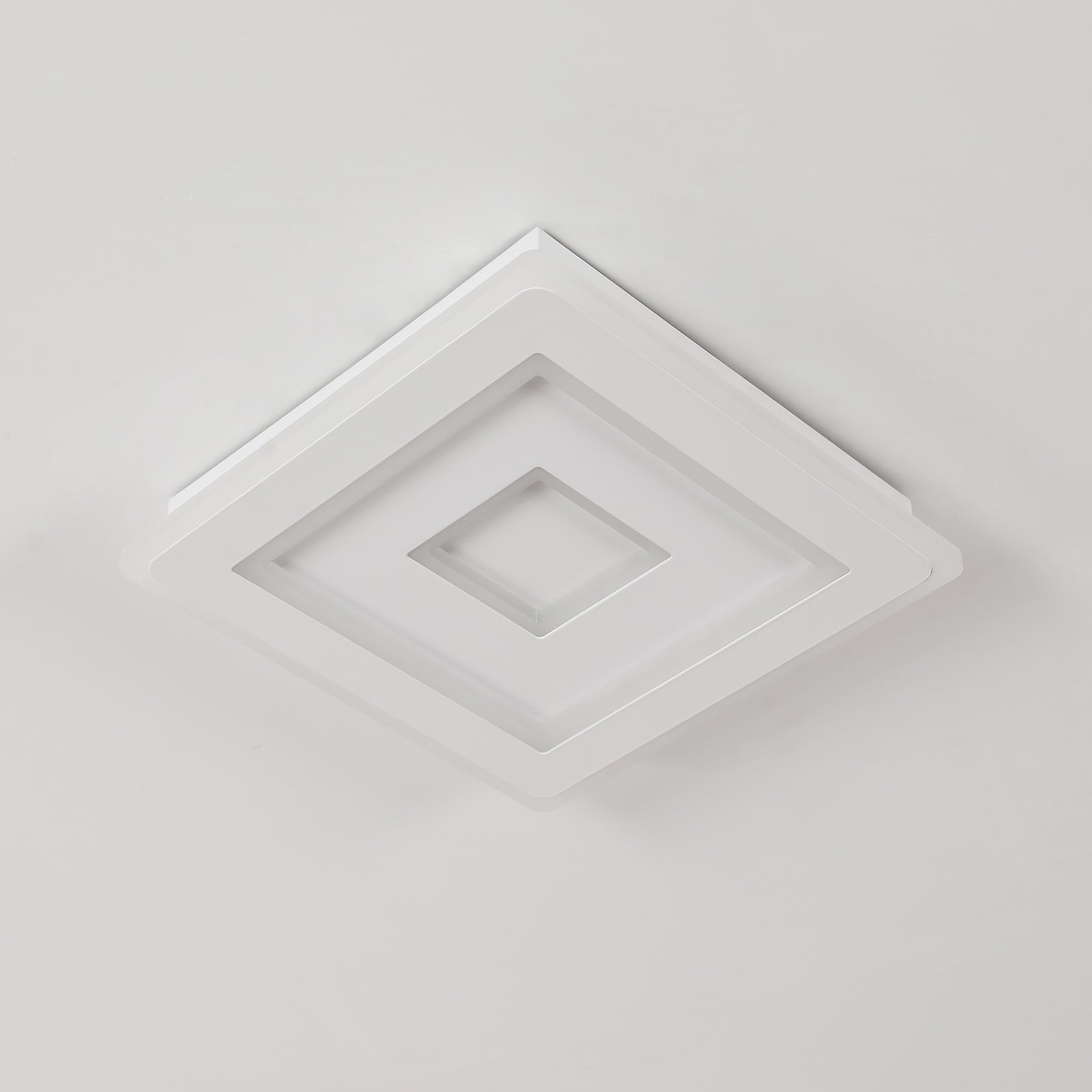 Ceiling Light - White Acrylic Frame, White Light