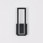 Lampada da parete - Struttura in acrilico nero, luce bianca