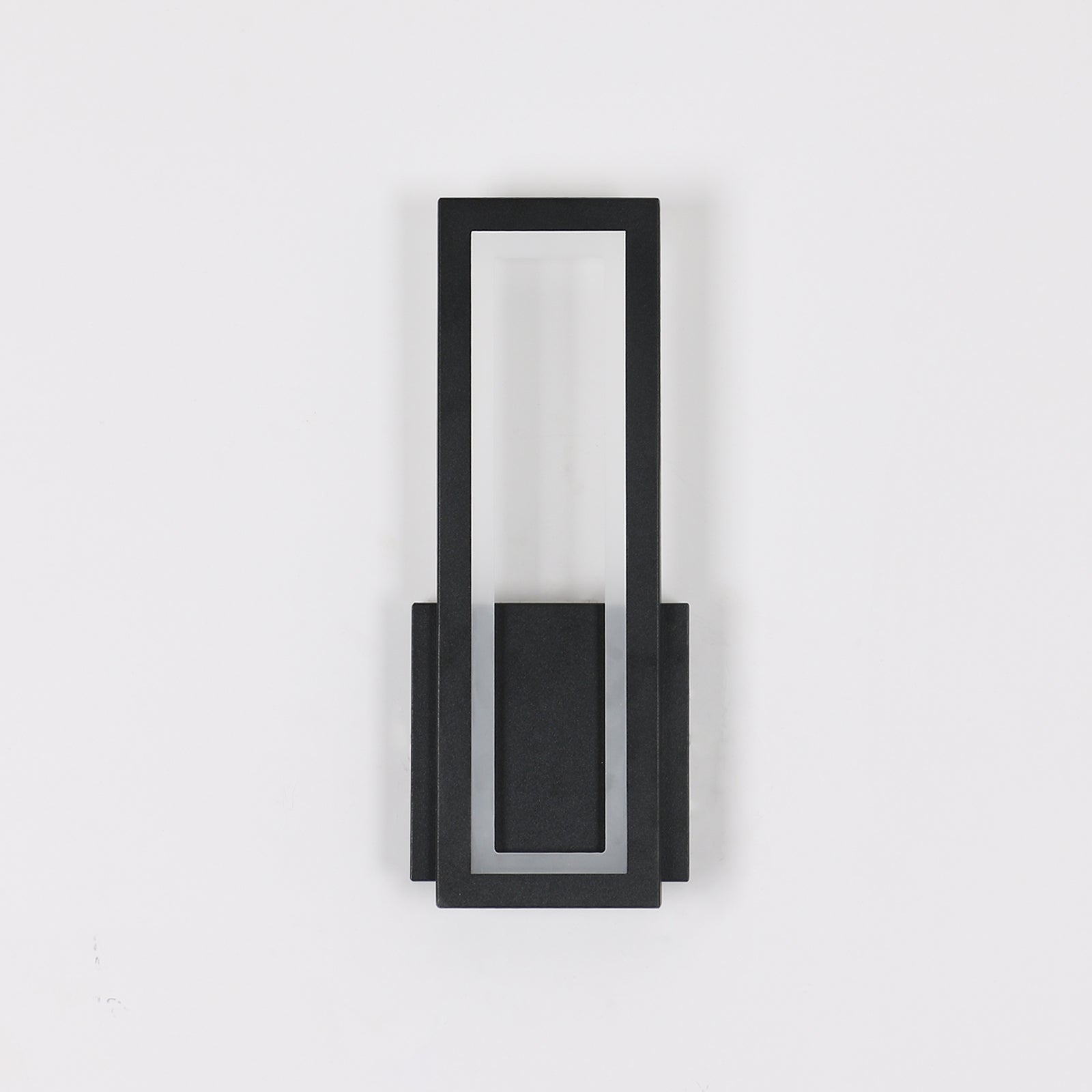 Wall Light - Black Acrylic Frame, White Light