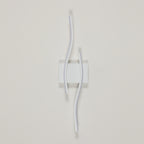 Applique da parete - Telaio in alluminio bianco, Luce calda