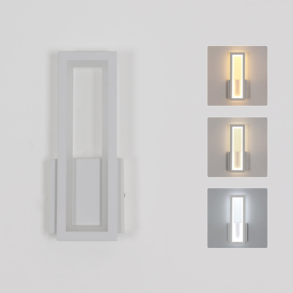 Wandleuchte – weißer Acrylrahmen, Tunable