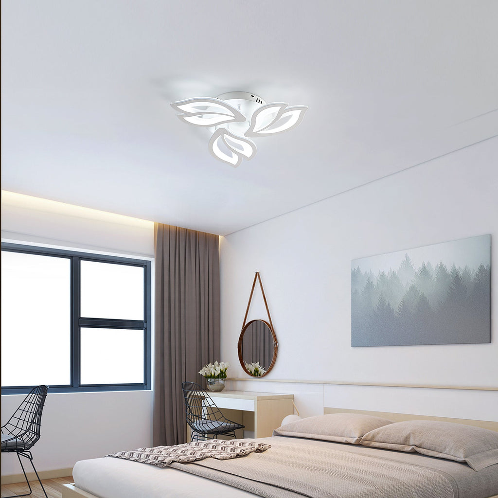 Ceiling Light - White Acrylic Frame, White Light