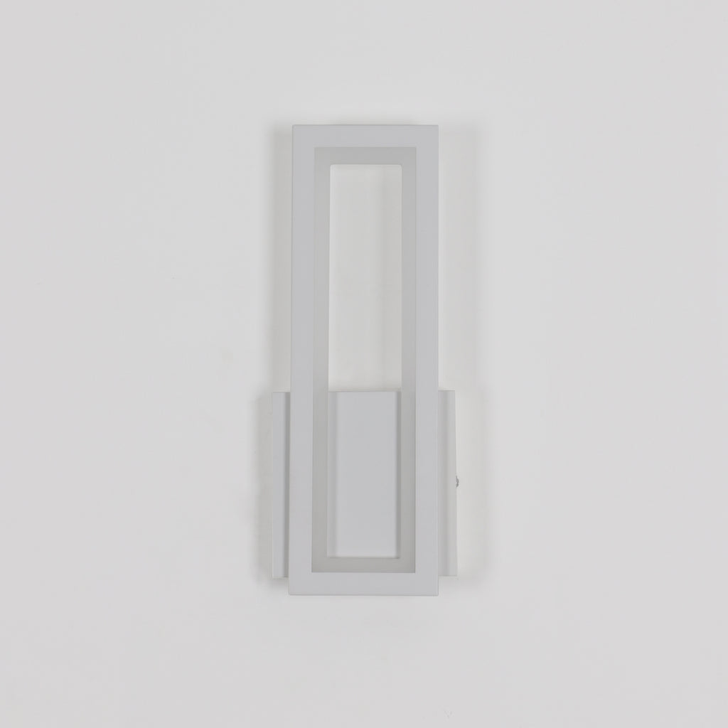Wandleuchte – Weißer Acrylrahmen, Warmes Licht