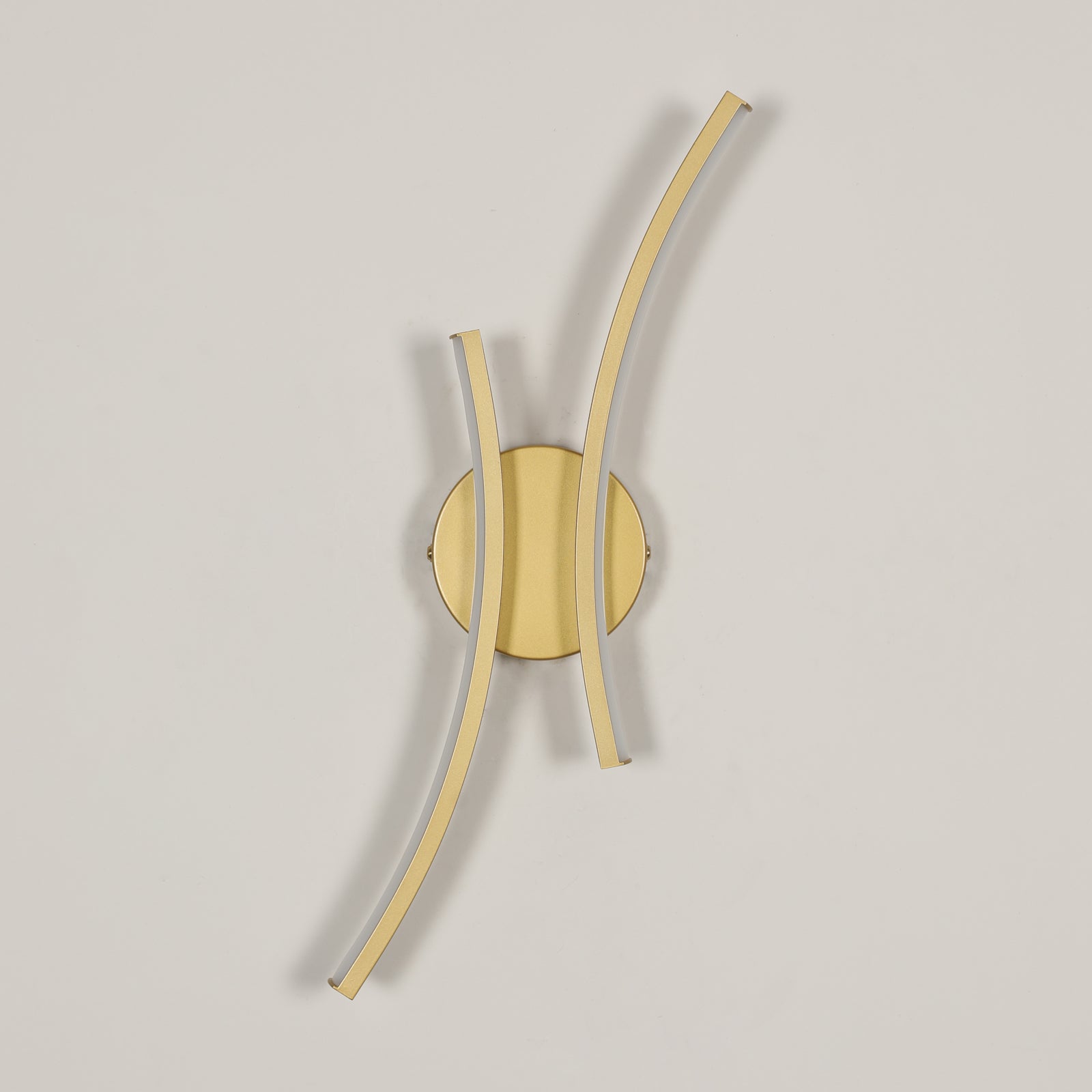 Wall Light - Gold Aluminium Frame, White Light