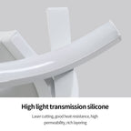 Applique da Parete - Struttura in Alluminio Bianco, Luce Bianca