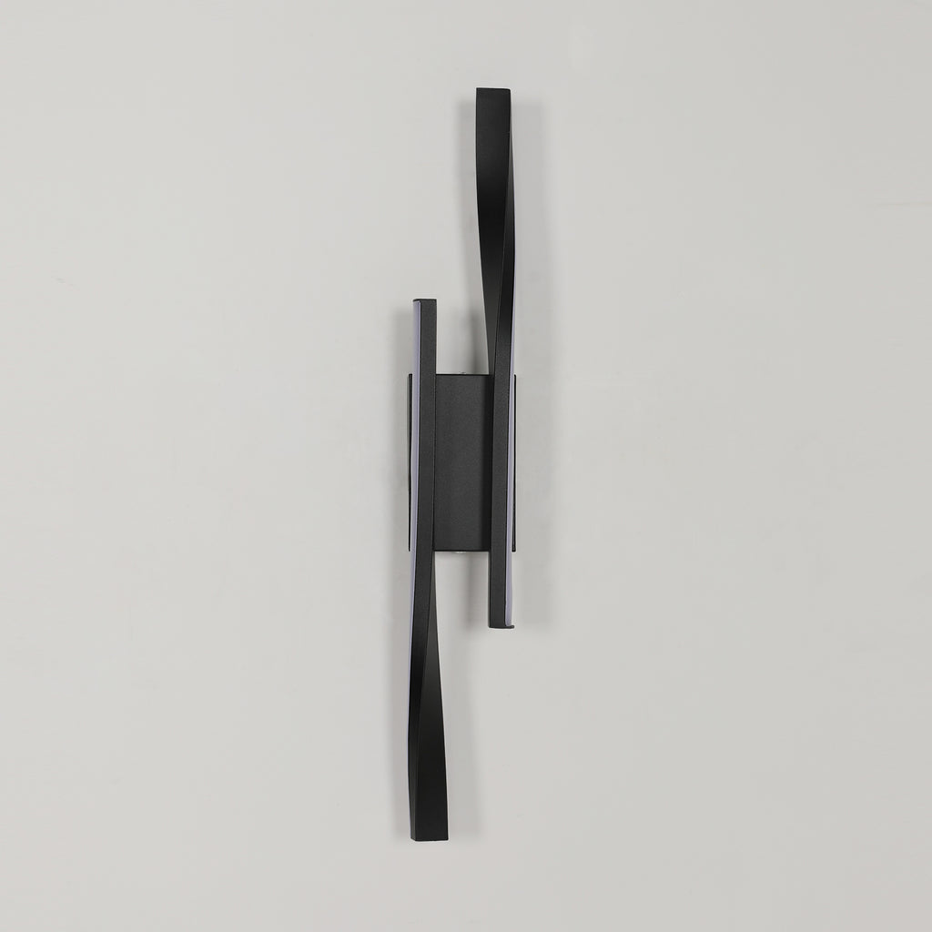 Wall Light - Black Aluminium Frame, Warm Light