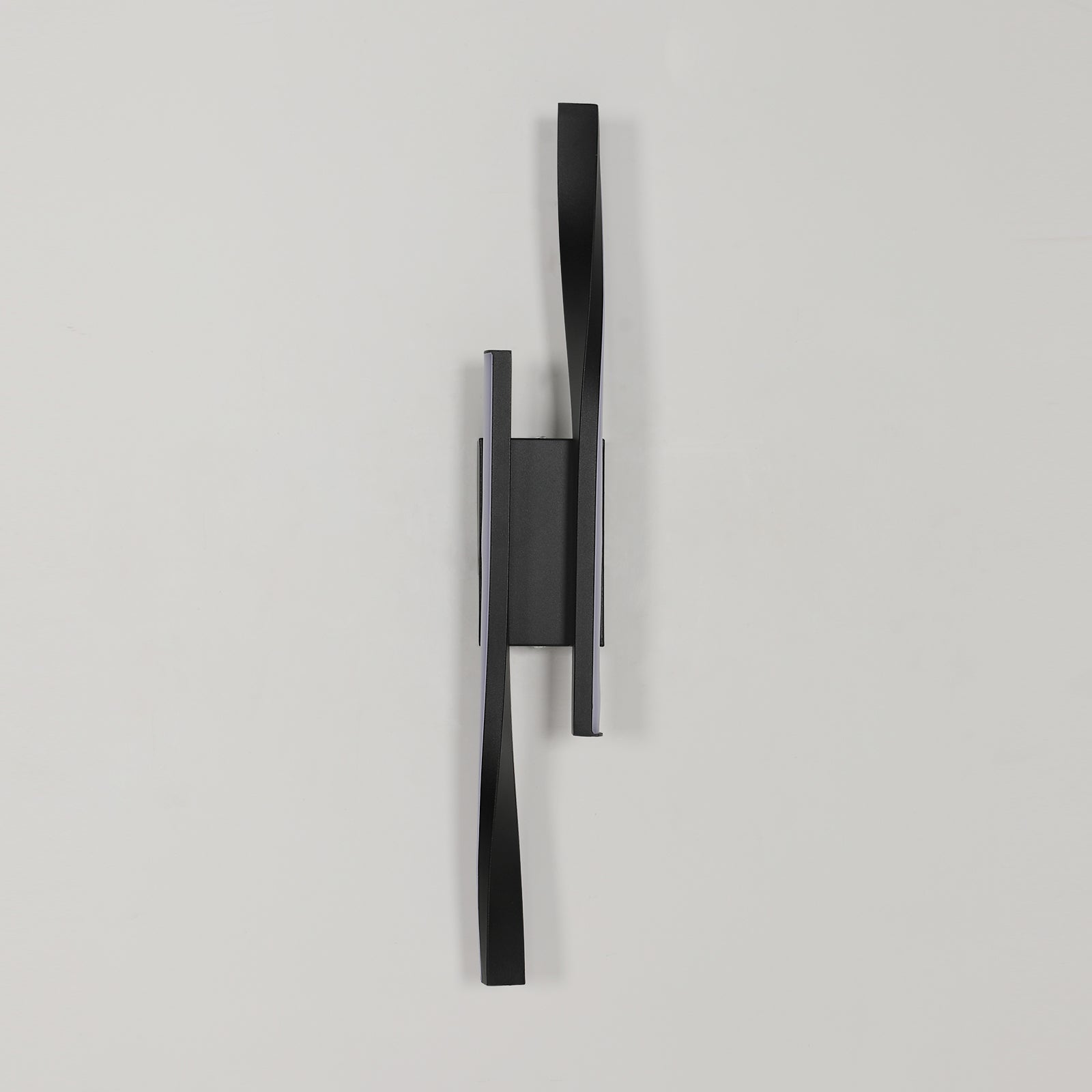 Wall Light - Black Aluminium Frame, Warm Light