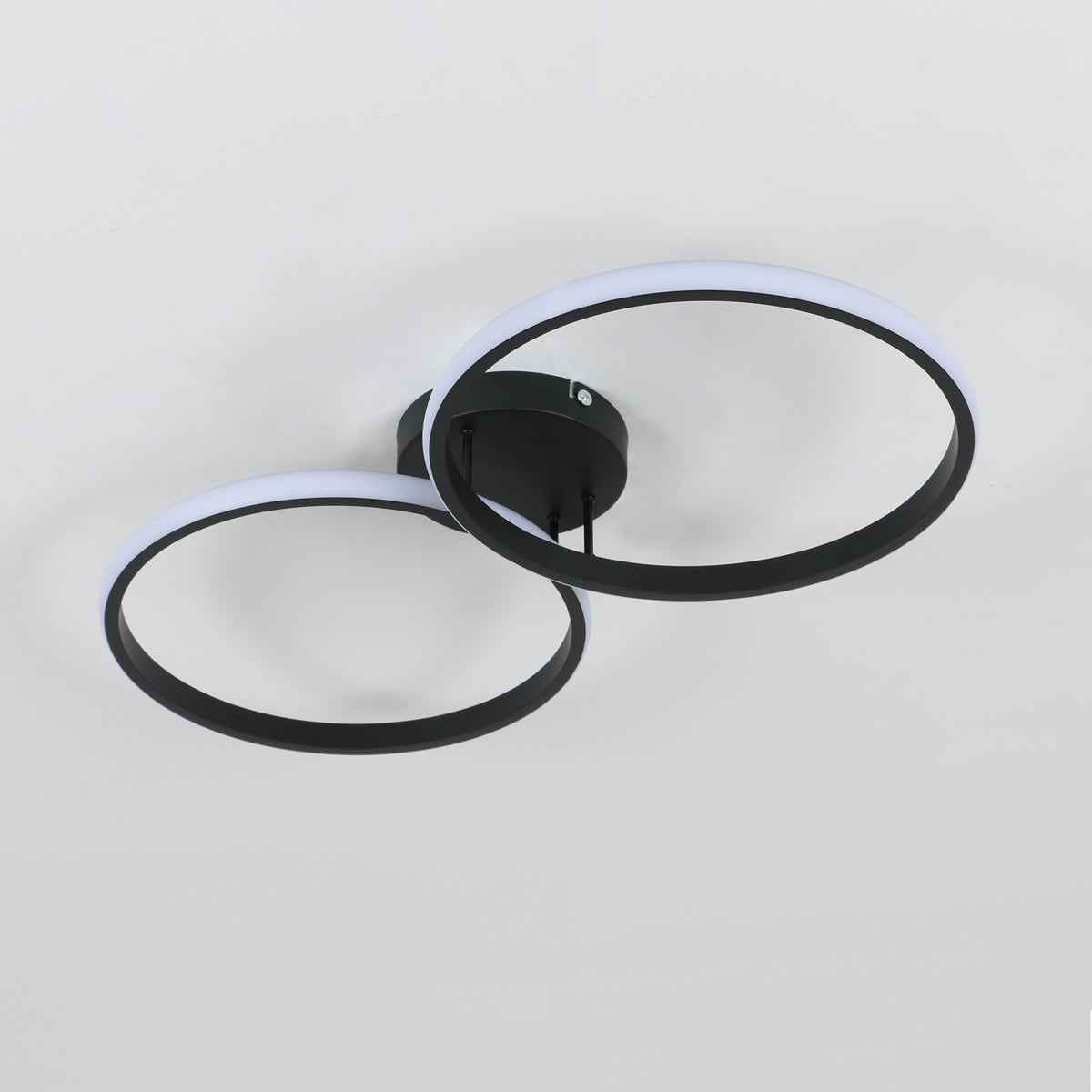 Ceiling Light - Black Aluminium Frame, White Light