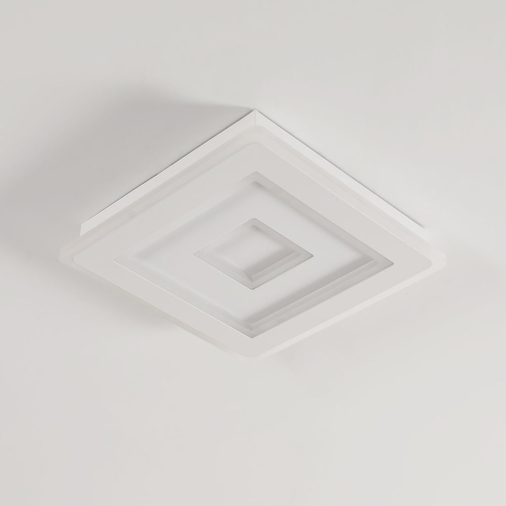 Comely Plafonnier LED Carré Moderne, 36W 28cm Lampe de Plafond LED, Blanc Luminaire Plafonnier Intérieur pour Chambre à Coucher, Salon, Couloir, Lumière Chaude 3000K
