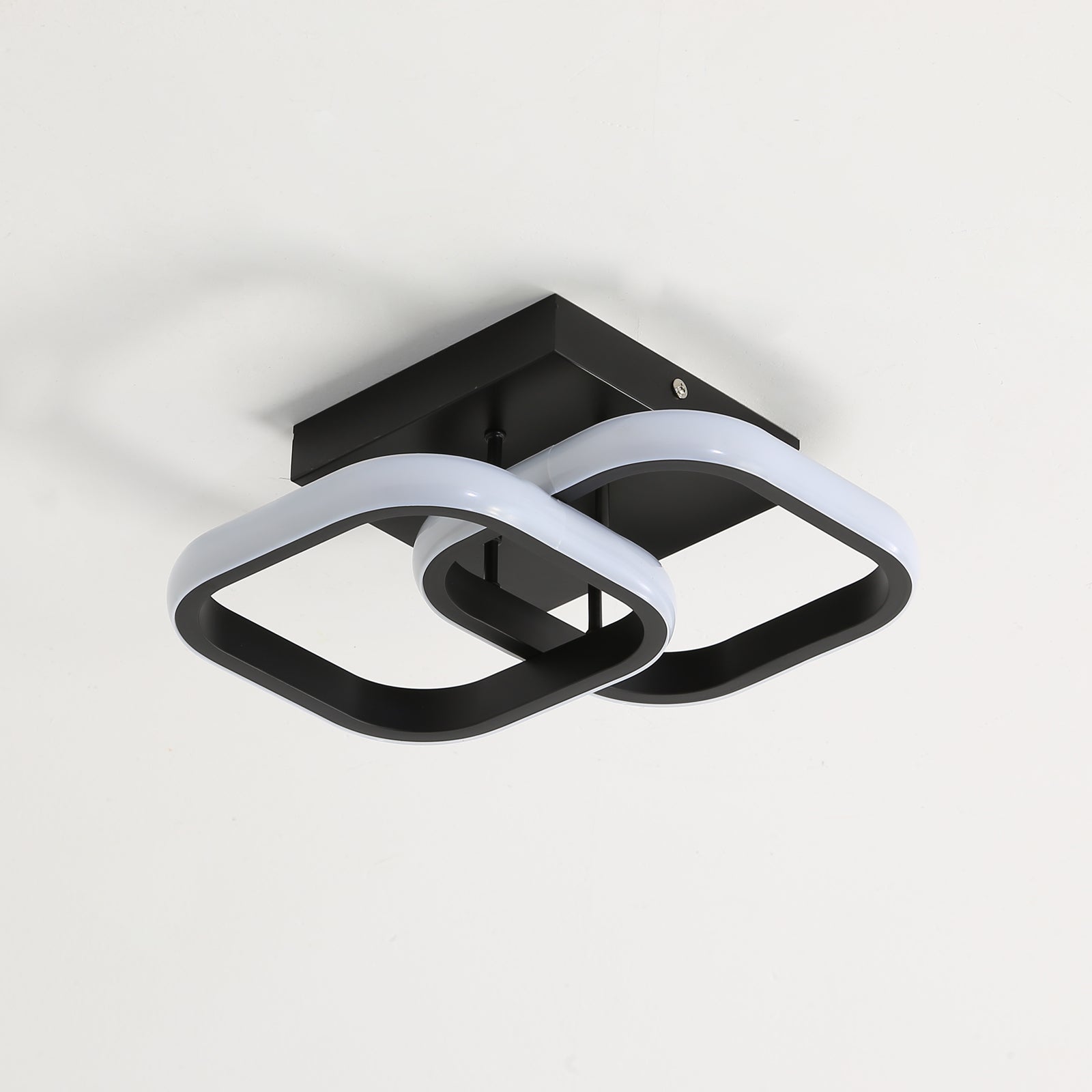 Ceiling Light - Black Aluminium Frame, Natural Light