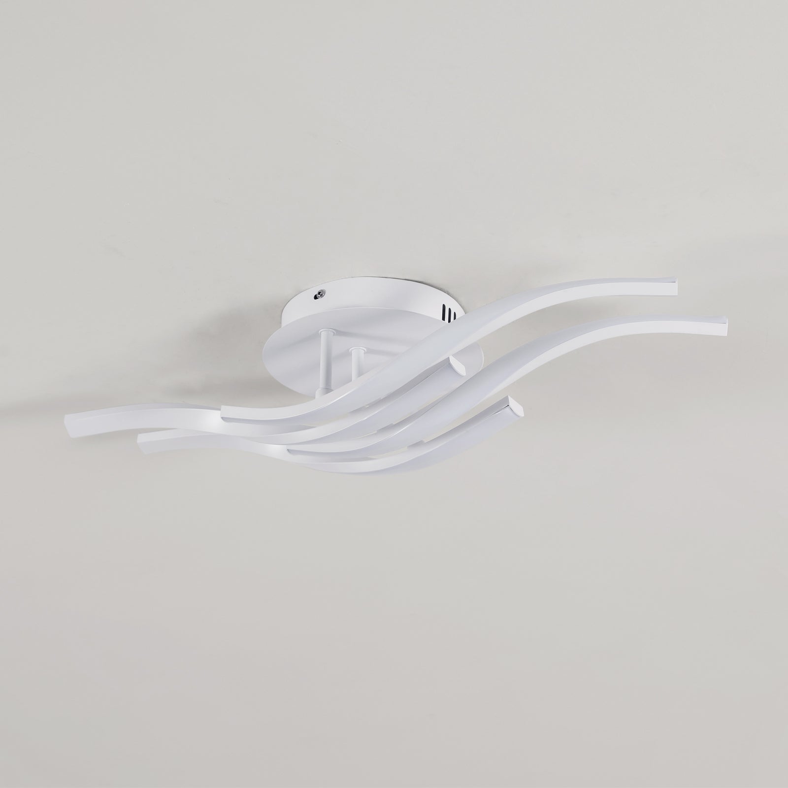 Ceiling Light - White Aluminium Frame, White Light