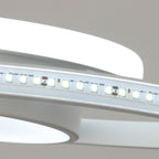 Ceiling Light - White Metal Frame, White Light