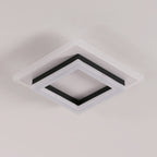 Ceiling Light - Black & White Acrylic Frame, Natural Light