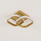 Ceiling Light - Gold Aluminium Frame, Warm Light