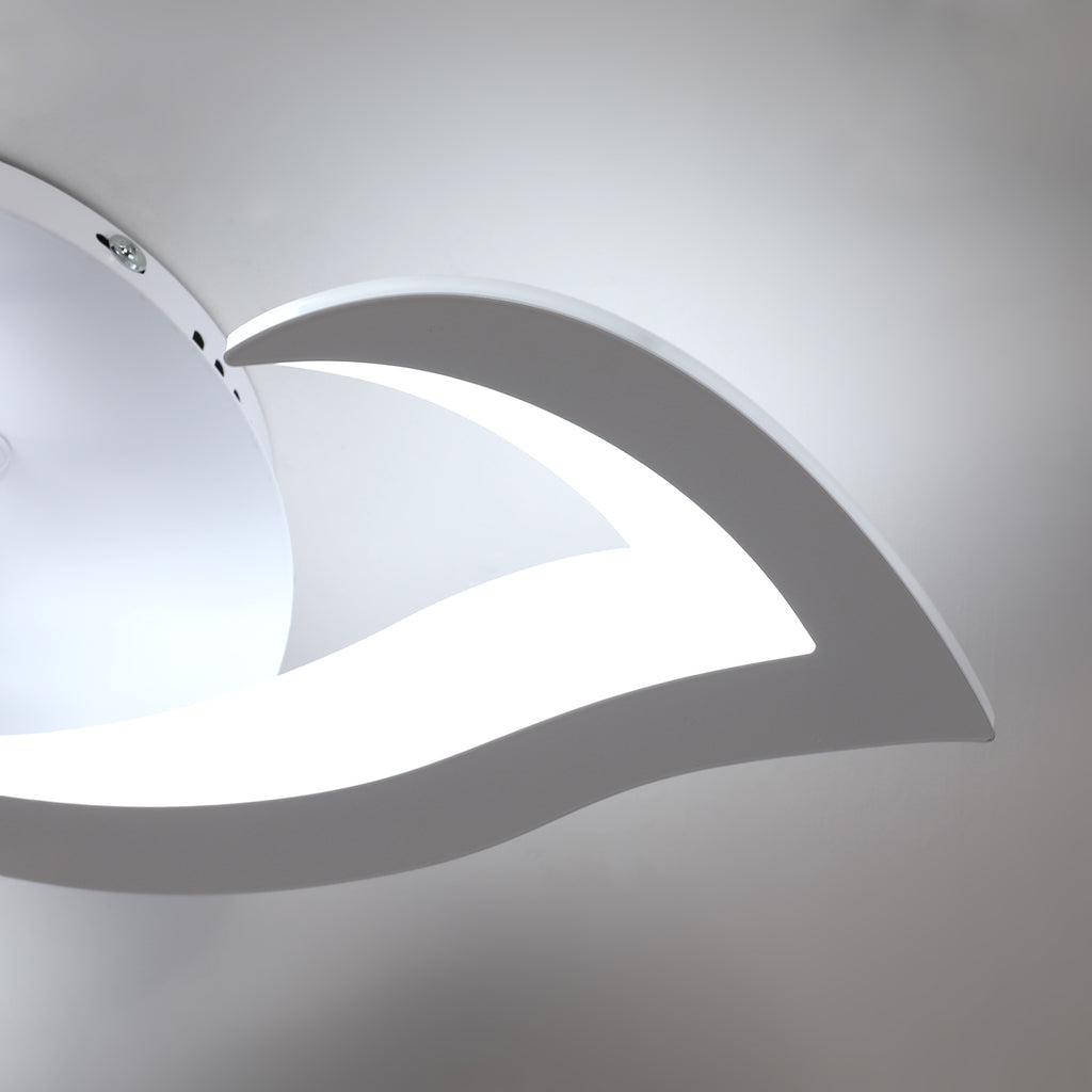 Comely Plafonnier LED Dimmable, Lampe de Plafond Moderne Acrylique 35W 3937LM, 3000K-6500K, Luminaire Plafonnier avec Télécommande pour Chambre Salon, Dia 58cm