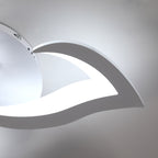 Comely Plafonnier LED Dimmable, Lampe de Plafond Moderne Acrylique 35W 3937LM, 3000K-6500K, Luminaire Plafonnier avec Télécommande pour Chambre Salon, Dia 58cm