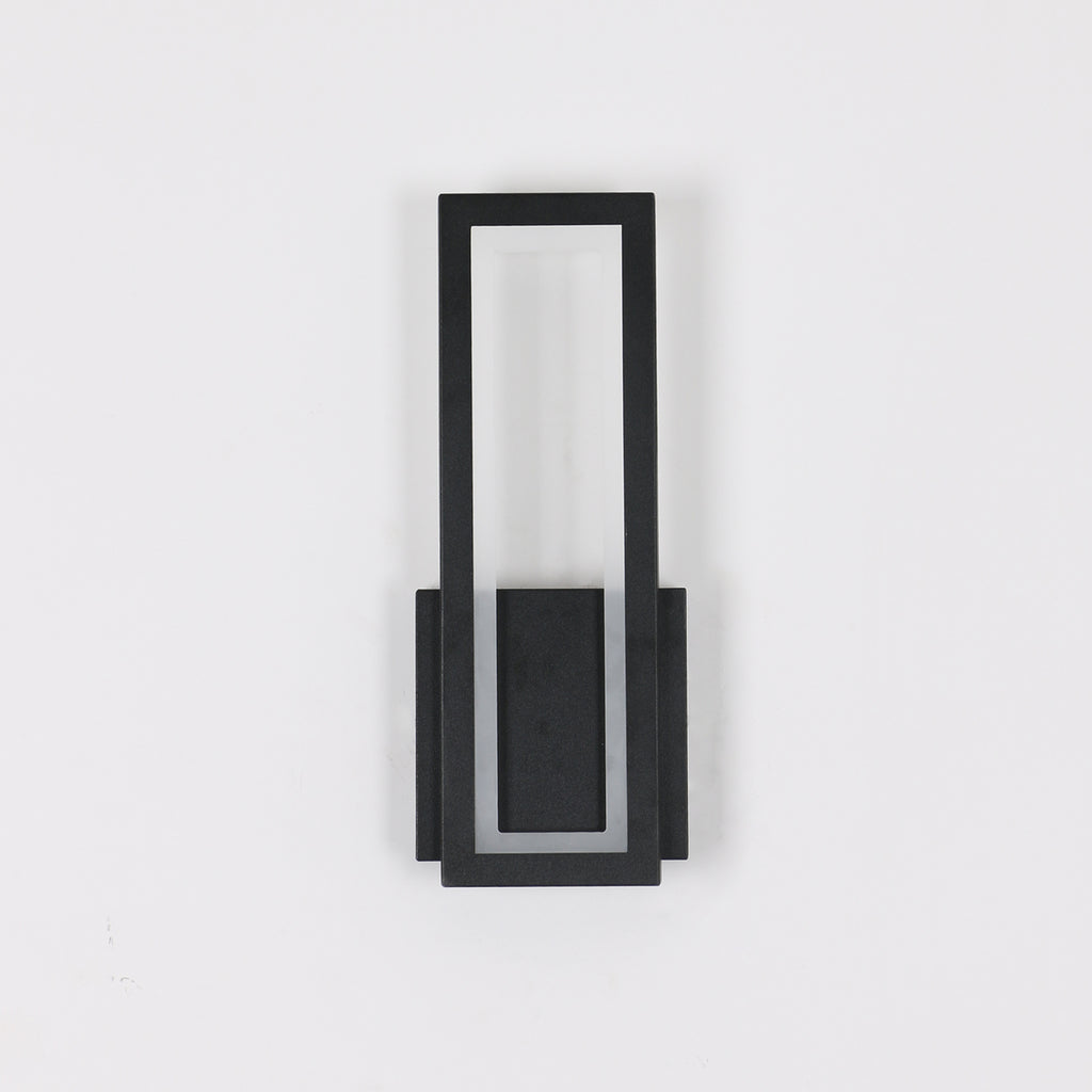 Wall Light - Black Acrylic Frame, Warm Light