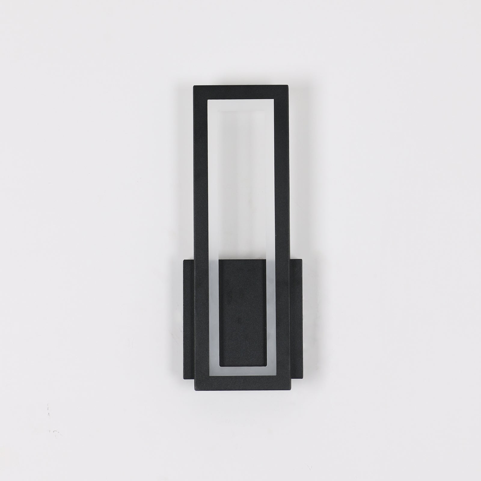 Wall Light - Black Acrylic Frame, Warm Light